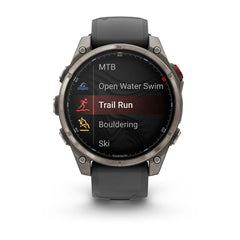 fēnix® 8 Pro – 47 mm, AMOLED Sapphire Titanium with Graphite/Black Silicone Band-4
