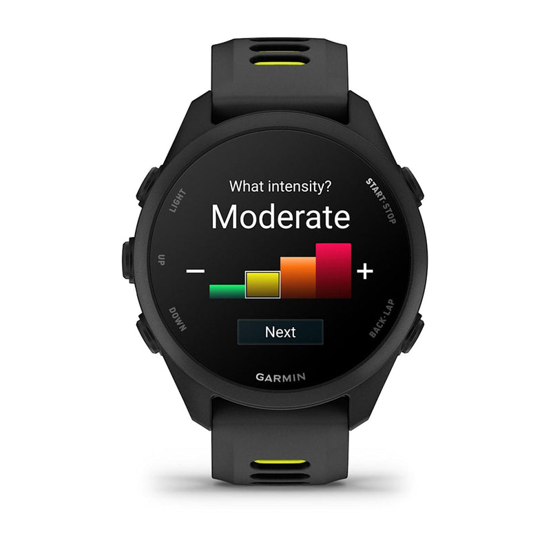 Forerunner® 170 Music Black with Black/Amp Yellow Band-4