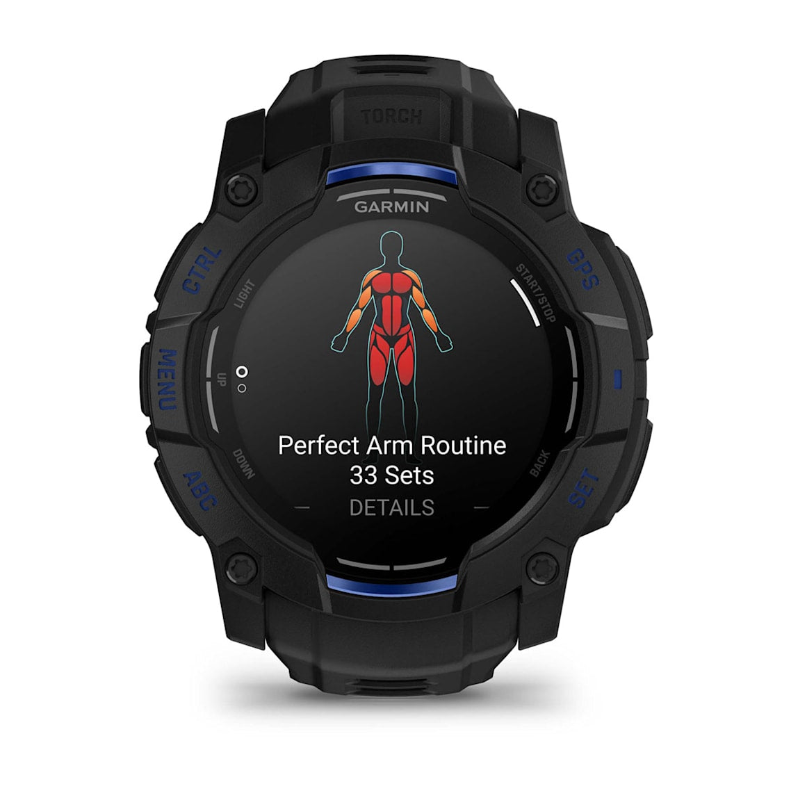 Garmin Instinct® 3 AMOLED (50 mm) - Rugged GPS Watch - Black/Bolt Blue-4