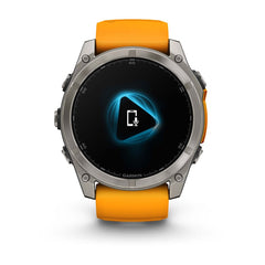fēnix® 8 – 51 mm, AMOLED Sapphire, Titanium with Spark Orange/Graphite Band-3