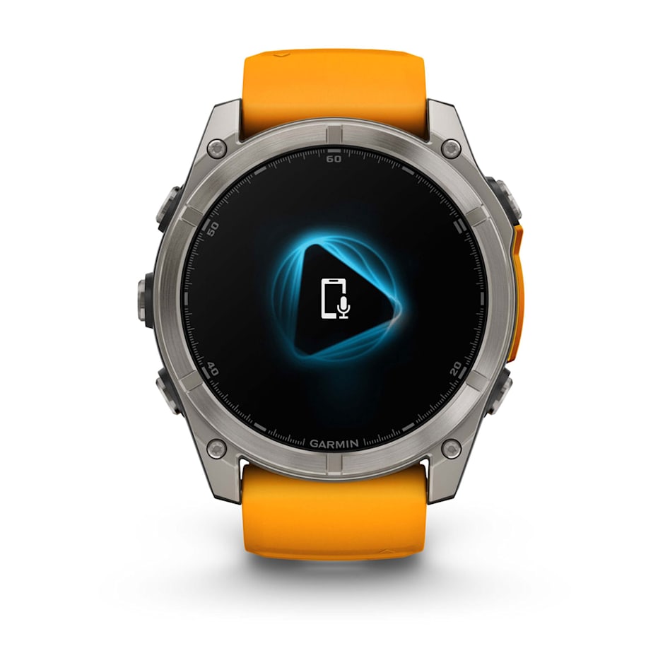 fēnix® 8 – 51 mm, AMOLED Sapphire, Titanium with Spark Orange/Graphite Band-3