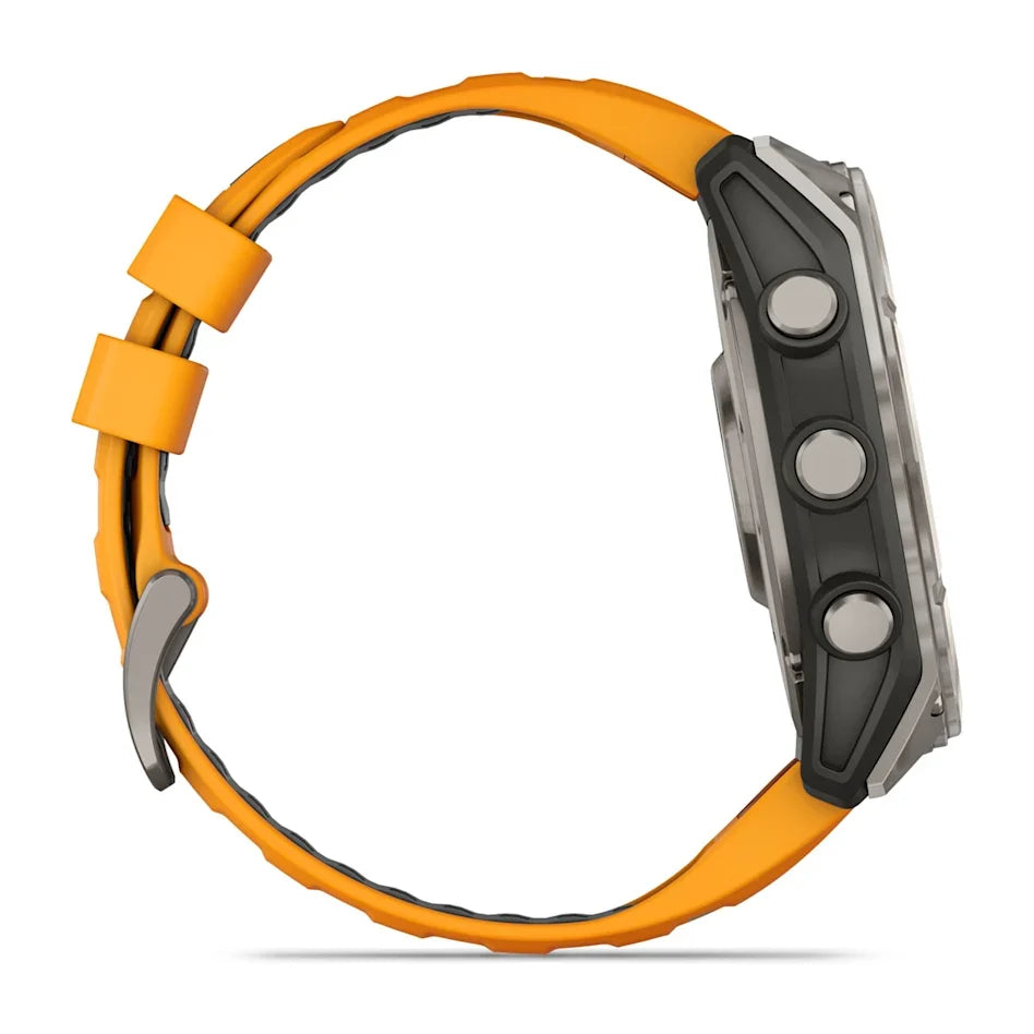 fēnix® 8 – 51 mm, AMOLED Sapphire, Titanium with Spark Orange/Graphite Band-4