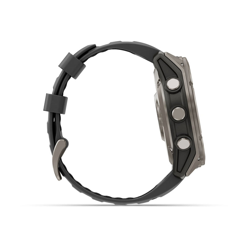 fēnix® 8 Pro – 51 mm AMOLED Sapphire Titanium with Graphite/Black Silicone Band-5