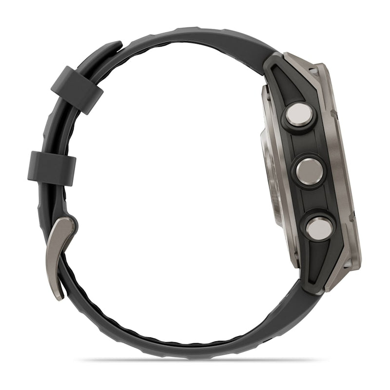 fēnix® 8 Pro – 47 mm, AMOLED Sapphire Titanium with Graphite/Black Silicone Band-5