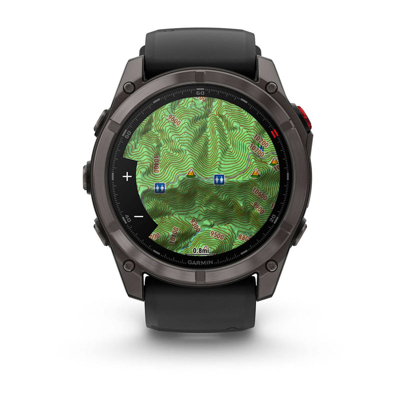 fēnix® 8 Pro – 51 mm, AMOLED Sapphire, Carbon Gray DLC Titanium-6