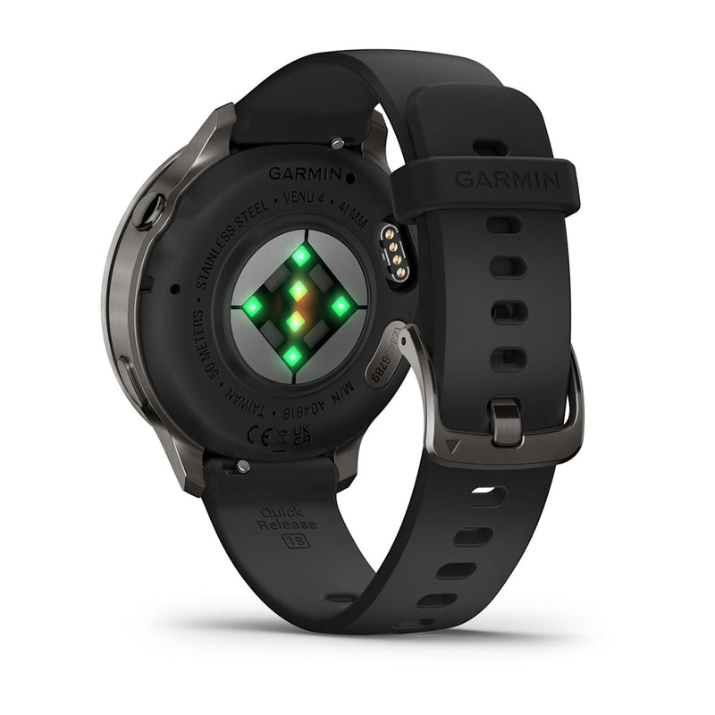 Venu® 4 – 41 mm Slate with Black Silicone Band-7