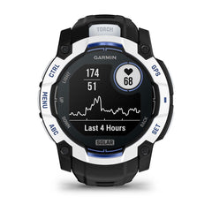 Instinct® 3 – 50 mm, Solar Whitestone with Black/Bolt Blue Band-8