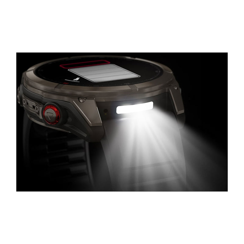 fēnix® 8 Pro – 51 mm AMOLED Sapphire Titanium with Graphite/Black Silicone Band-11