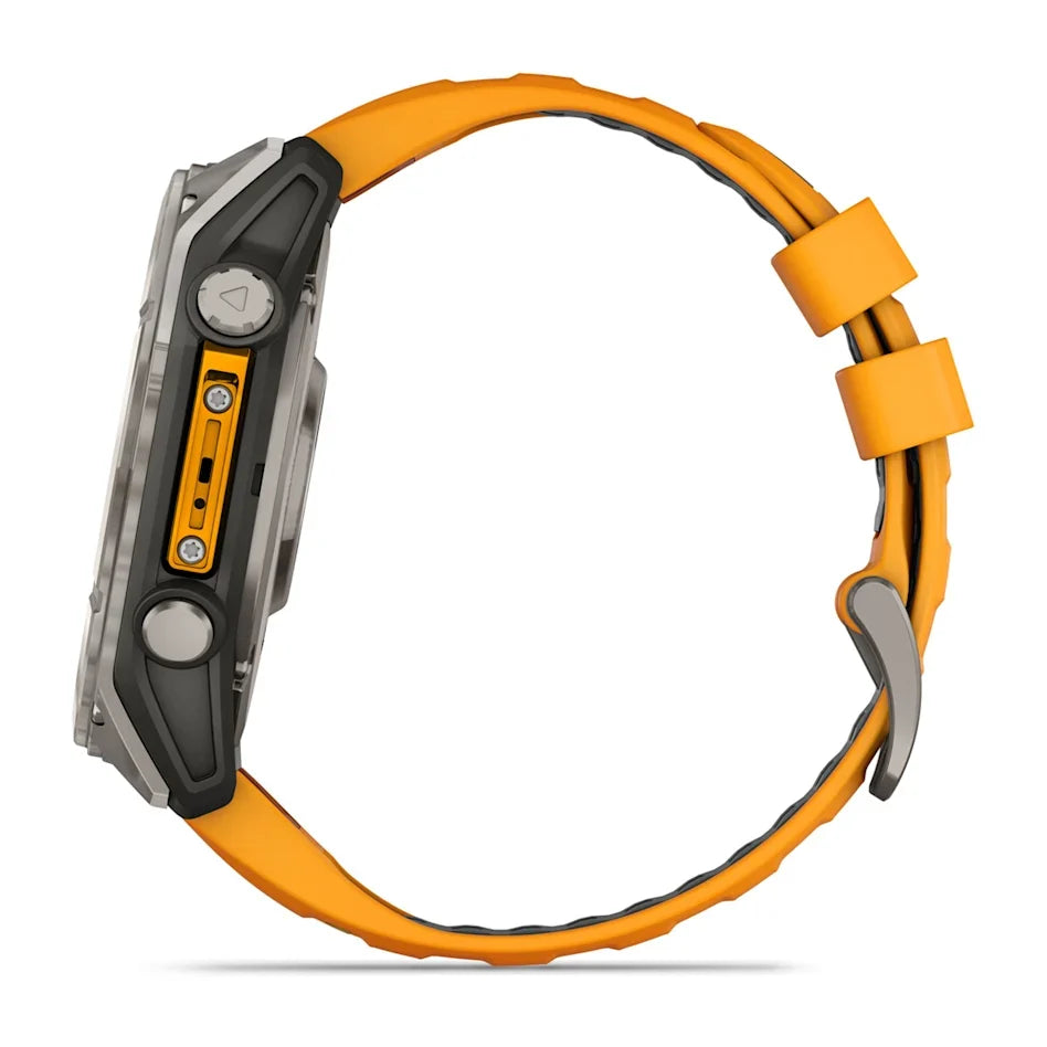 fēnix® 8 – 51 mm, AMOLED Sapphire, Titanium with Spark Orange/Graphite Band-9