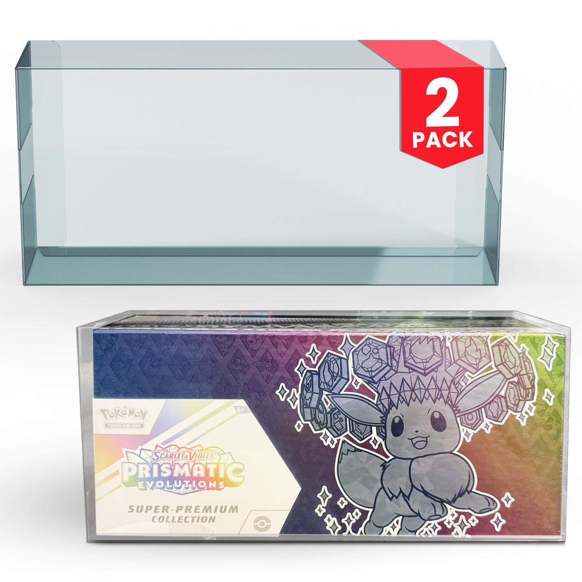 EVORETRO PET Protector for Pokémon Prismatic Evolutions Super Premium Collection – 2-Pack-5