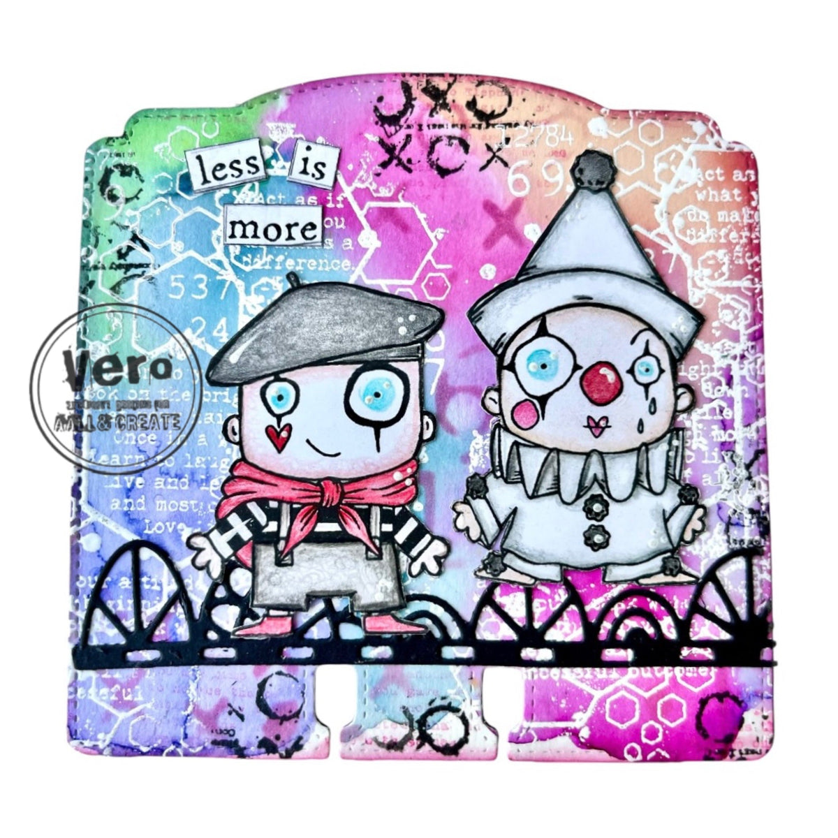 AALL and Create - A7 Stamp Set - Pierrot And Mime-9