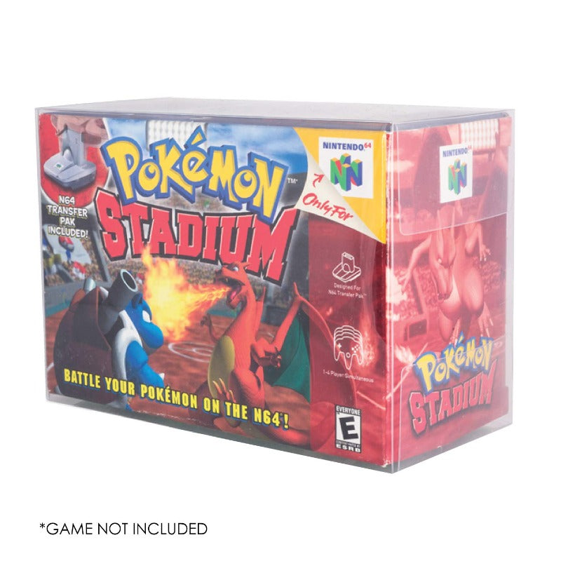 EVORETRO Nintendo N64 Pokemon Stadium PET Protectors - Pack of 1-5