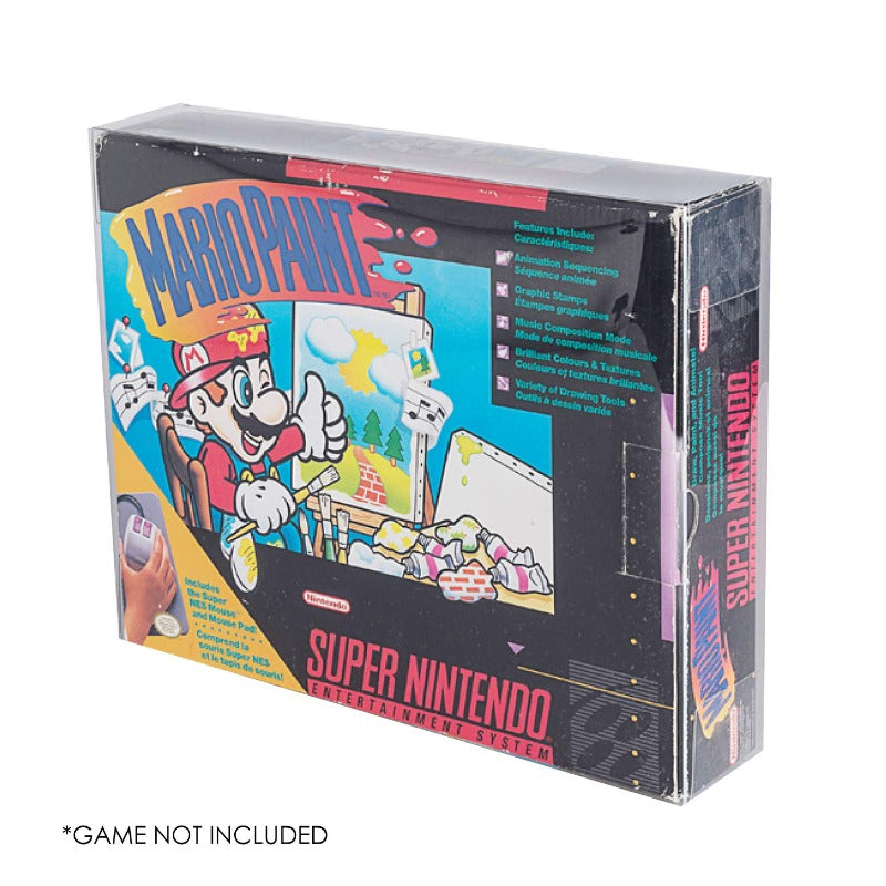 Nintendo SNES Mario Paint Big Box EVORETRO PET Protectors - Pack of 1-1