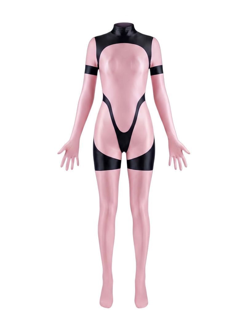 Anime Sci-fi Spandex Swimwear Racing Suit Full Bodysuit Zentai with Crotch Zipper-17