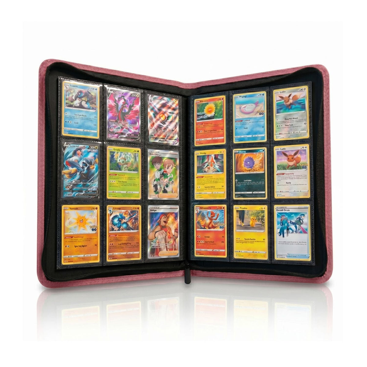 EVORETRO 9-Pocket Zip-Up Trading Card Zipper Binder for 360 cards-33