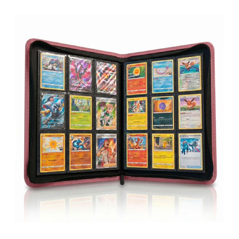 EVORETRO 9-Pocket Zip-Up Trading Card Zipper Binder for 360 cards-33