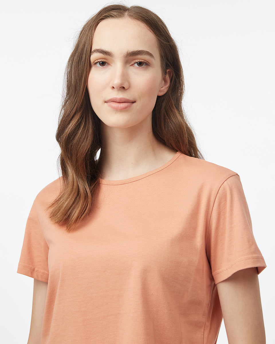 Organic Cotton Relaxed Cropped T-Shirt-4