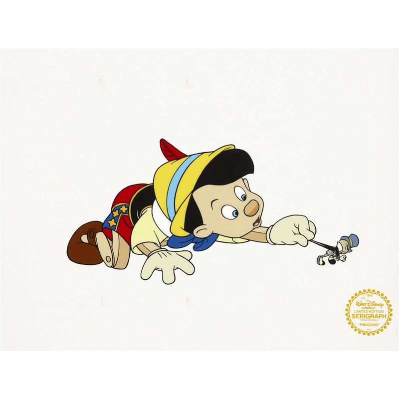 Pinocchio Sericel - Framed-1