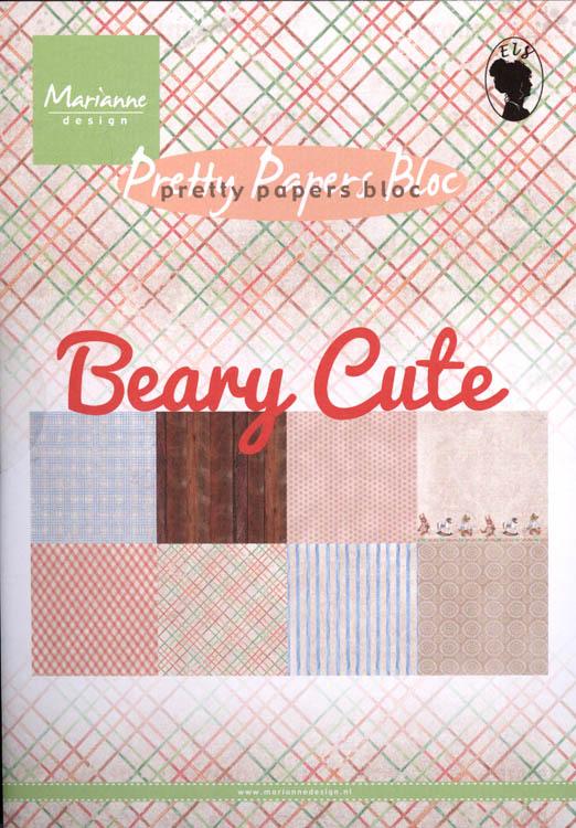 Marianne Design A5 Pretty Paper Bloc Beary Cute-1