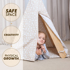 Play Tent Cover with Mat for Climbing Triangle Ladder-7