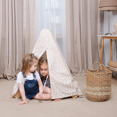 Play Tent Cover with Mat for Climbing Triangle Ladder-1