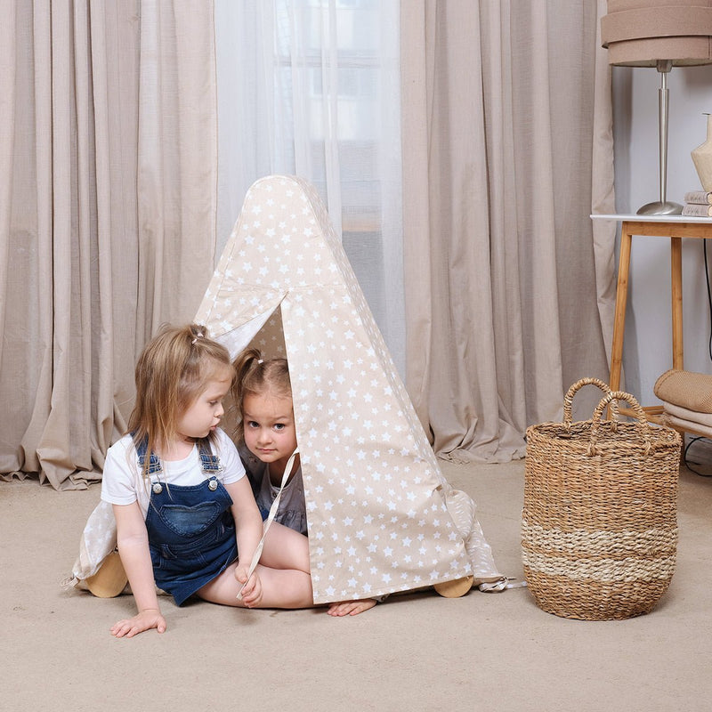 Play Tent Cover with Mat for Climbing Triangle Ladder-1
