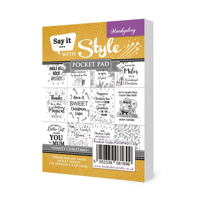 Blocs-notes de poche "Say It With Style" - Noël en famille-1
