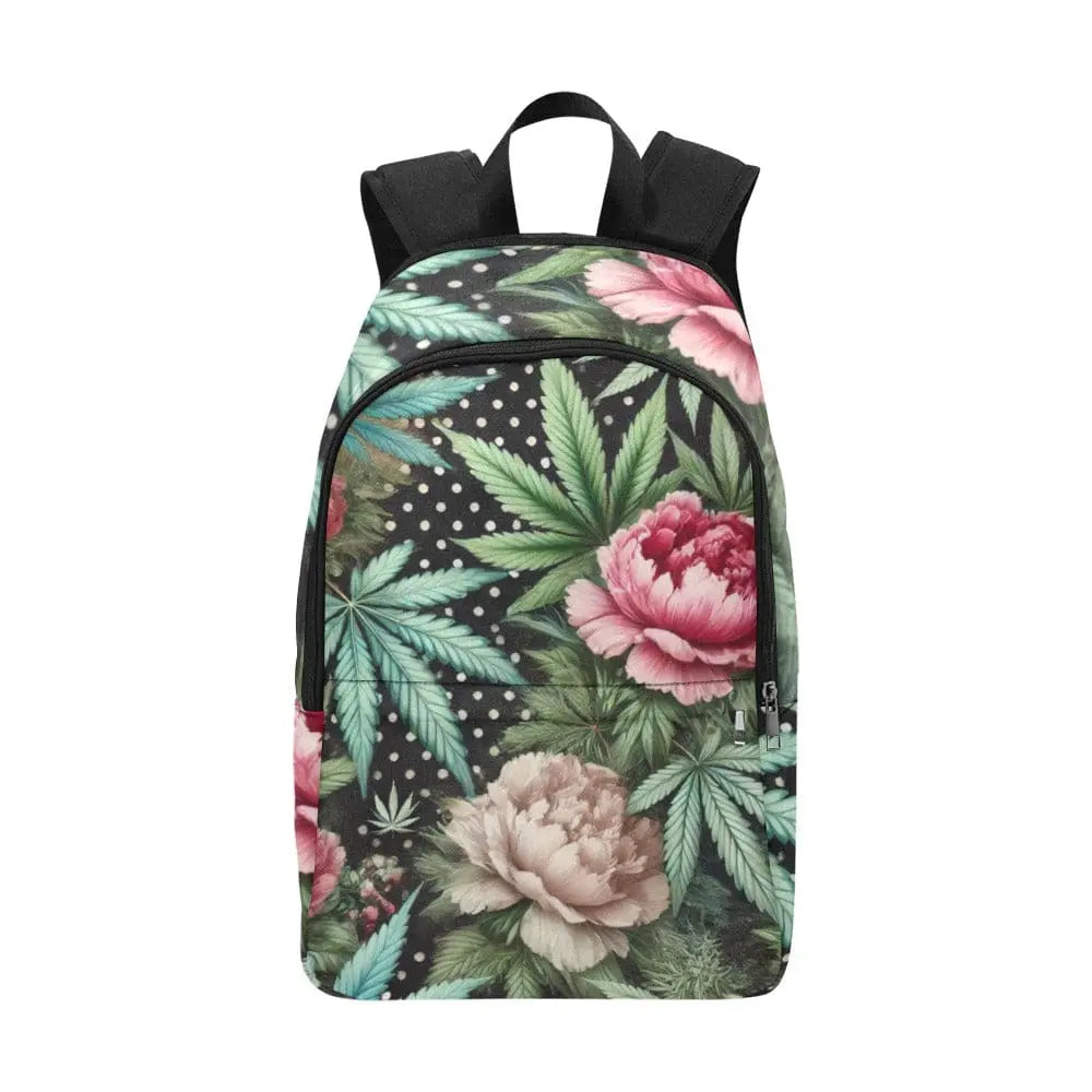 Pot & Peony Nylon Laptop Backpack-1