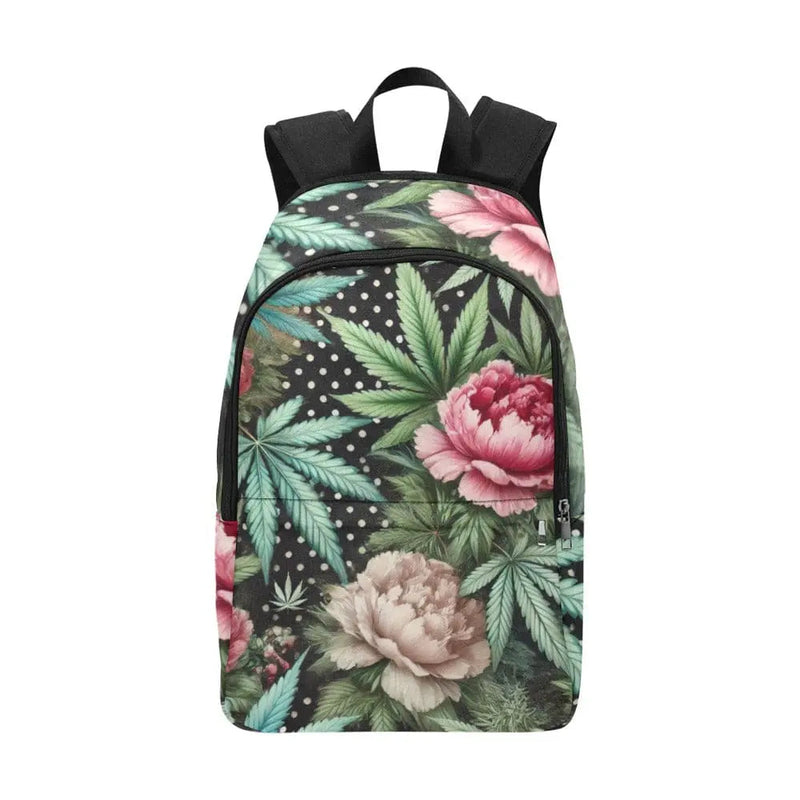 Pot & Peony Nylon Laptop Backpack-1