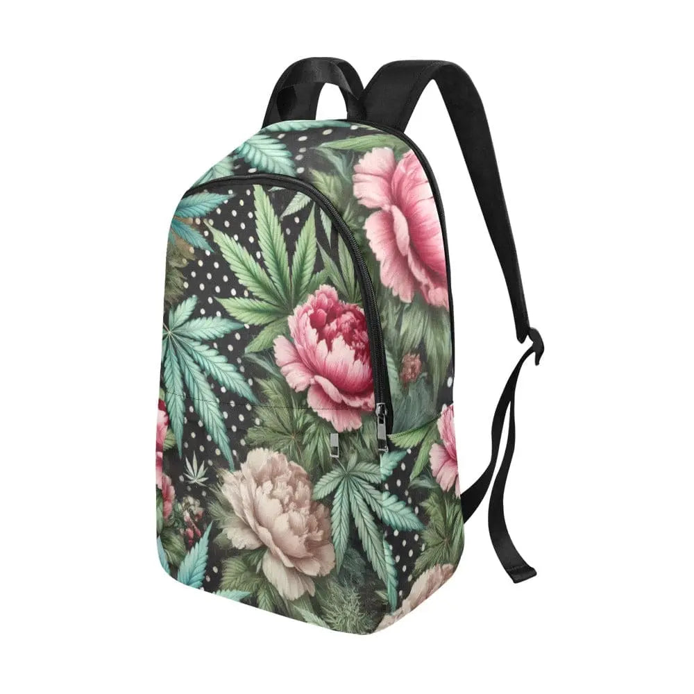 Pot & Peony Nylon Laptop Backpack-3