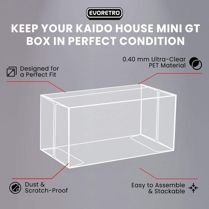 10x EVORETRO PET Box Protectors for Kaido House Mini GT 1:64 Diecast-4