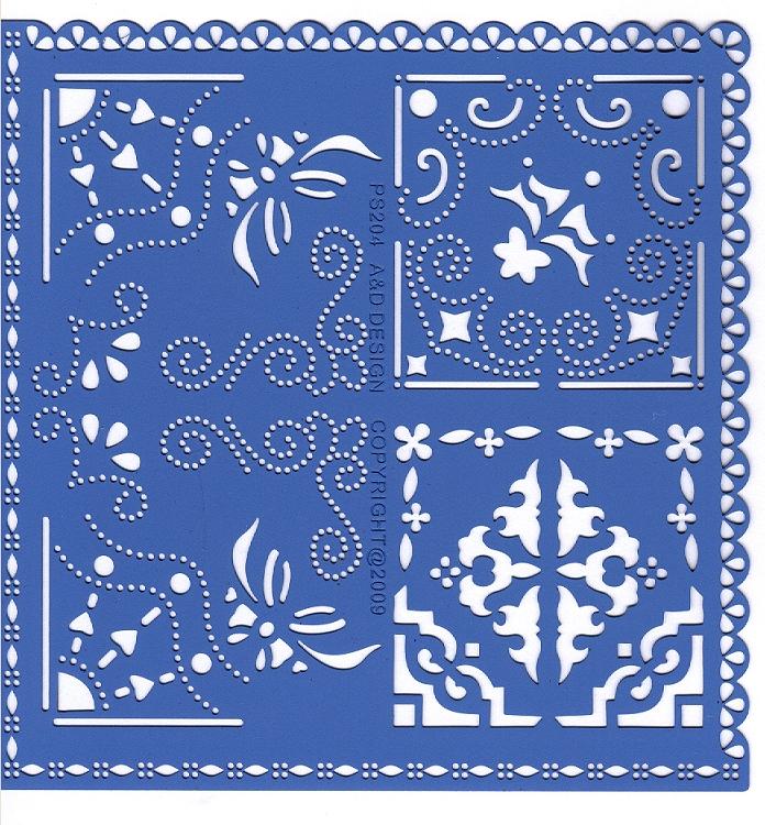 Parchment Craft Perforating & Embossing Kit-Elegant Corners-1
