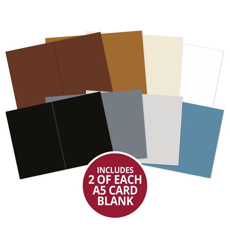 Adorable Scorable Pre-Scored Card Blanks - A5 Neutrals Selection-1