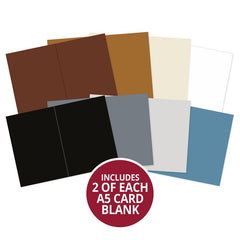Adorable Scorable Pre-Scored Card Blanks - A5 Neutrals Selection-1