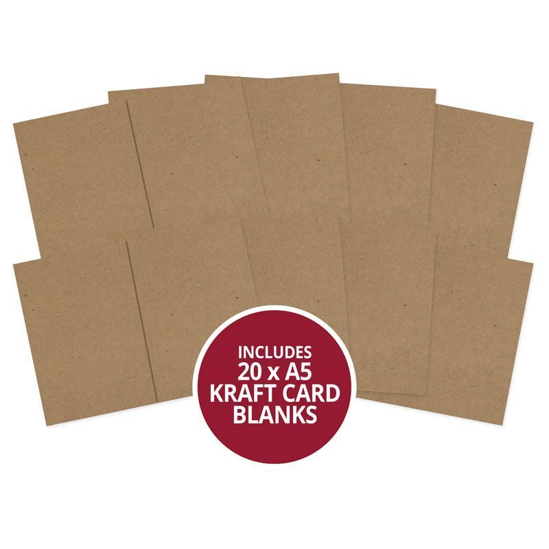 Kraft Pre-Scored Card Blanks - A5-1