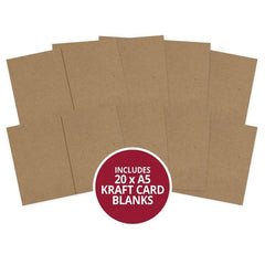 Kraft Pre-Scored Card Blanks - A5-1