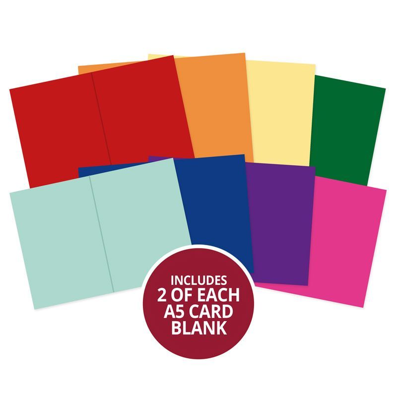 Rainbow Brights Pre-Scored Card Blanks - A5-1