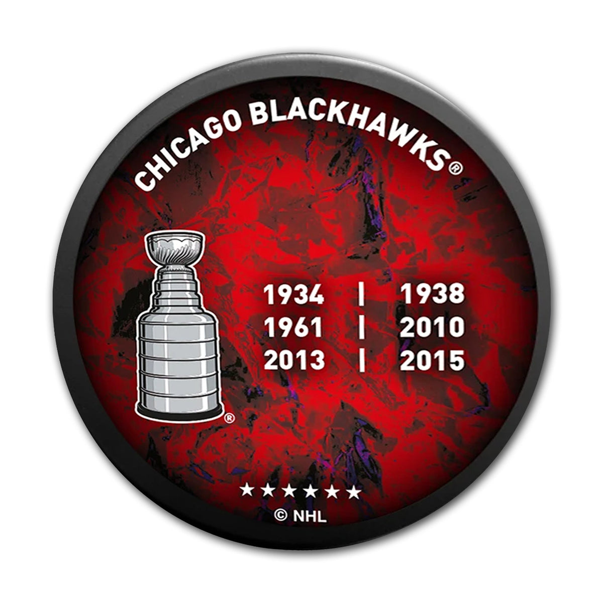 Bobby Hull Signed Blackhawks Puck 6-Time Stanley Cup-2