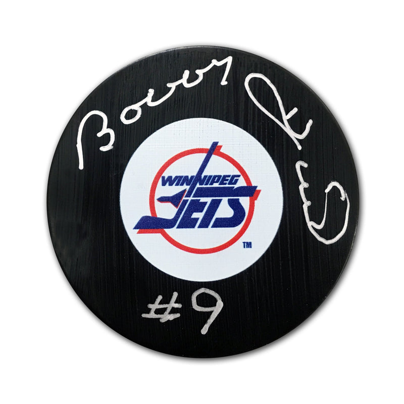 Bobby Hull Signed Winnipeg Jets Puck-1