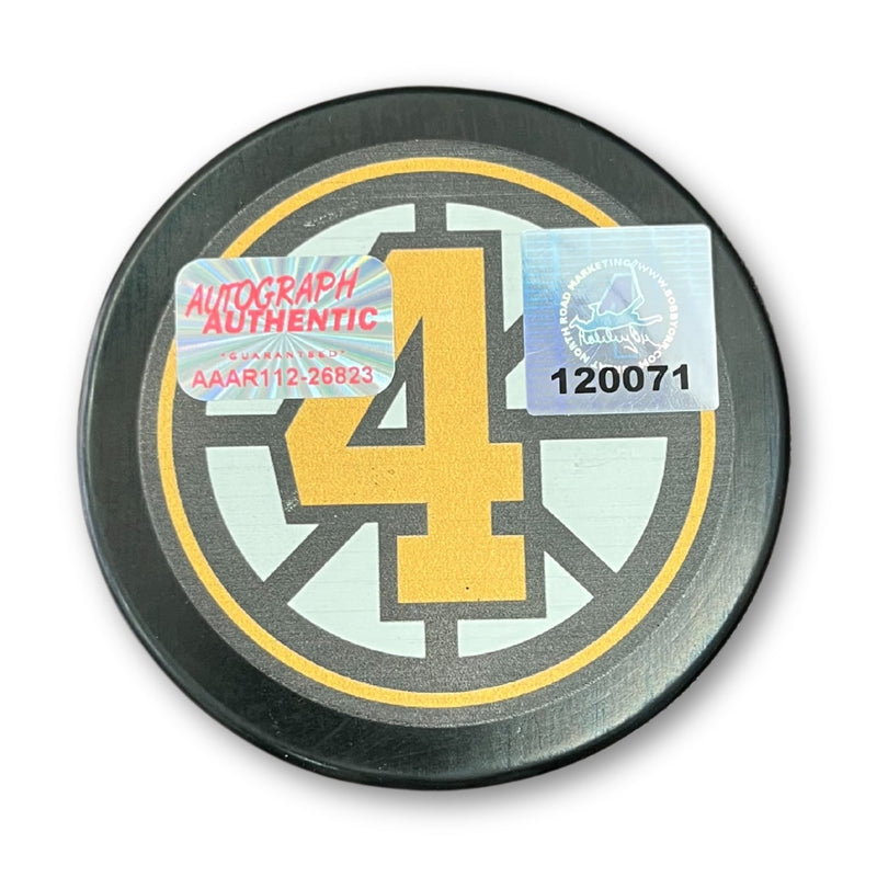Bobby Orr Signed “The Flying Goal” 1970 Puck-2