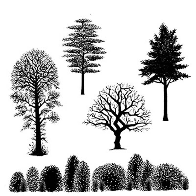 Lavinia Stamp - Tree Scene-1