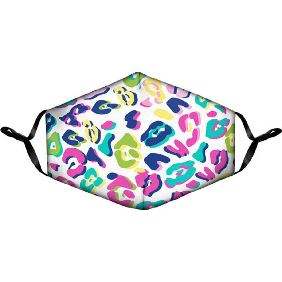 Rainbow Leopard Print Face Mask-1