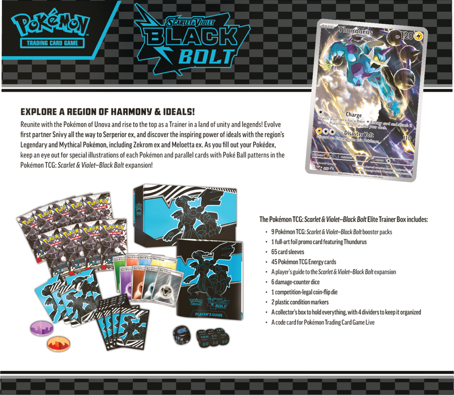 Pokémon TCG - Scarlet & Violet - Black Bolt - Elite Trainer Box-2