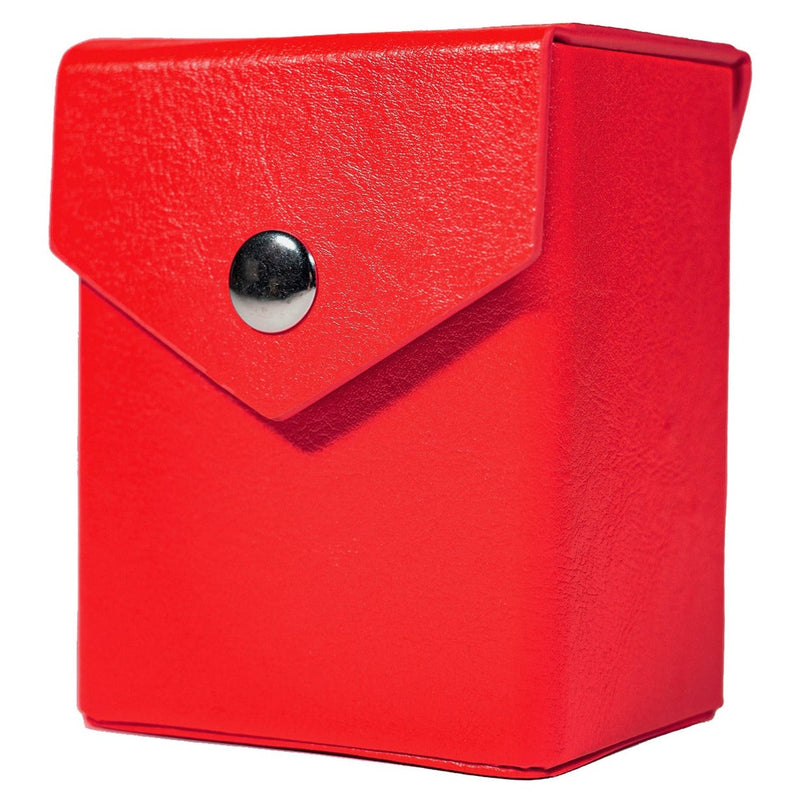 Red Deck Box + Belt Loop - Hard Shell - Faux Leather-1