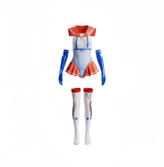 Japanese Anime Girl Spandex Swimwear Racing Suit Wet Suit Race Queen Costume-19