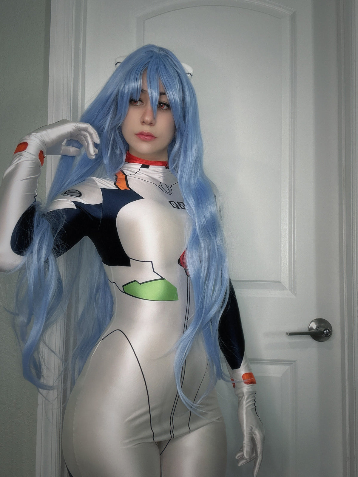 Anime Style Spandex Cosplay Bodysuit Plug Suit Halloween Costume Zentai-2
