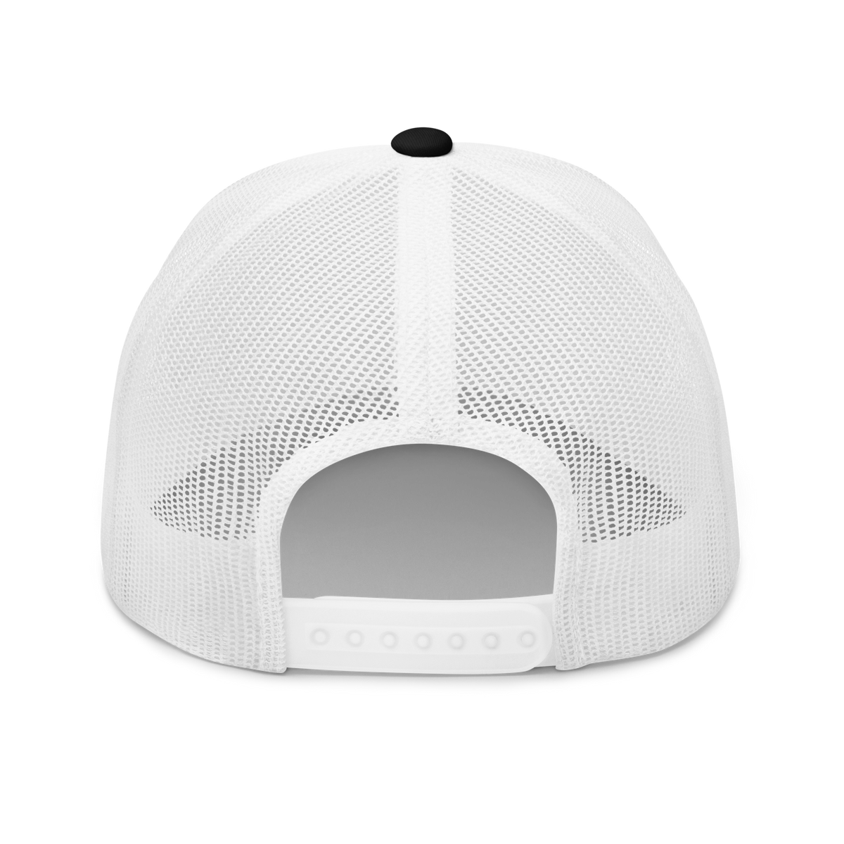 Black (White Mesh) - Trucker Snapback-3