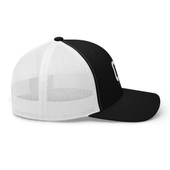 Black (White Mesh) - Trucker Snapback-7