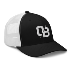 Black (White Mesh) - Trucker Snapback-4