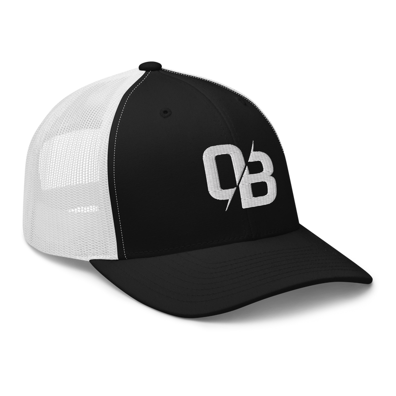 Black (White Mesh) - Trucker Snapback-4
